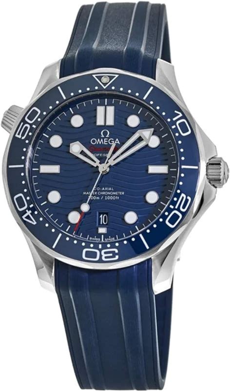 omega seamaster automatic blue dial steel men's watch 210.30.42.20.03.001|omega seamaster diver 316l.